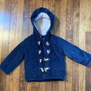 Mini Boden Corduroy Toggle Coat, GUC, 3-4Y, Navy